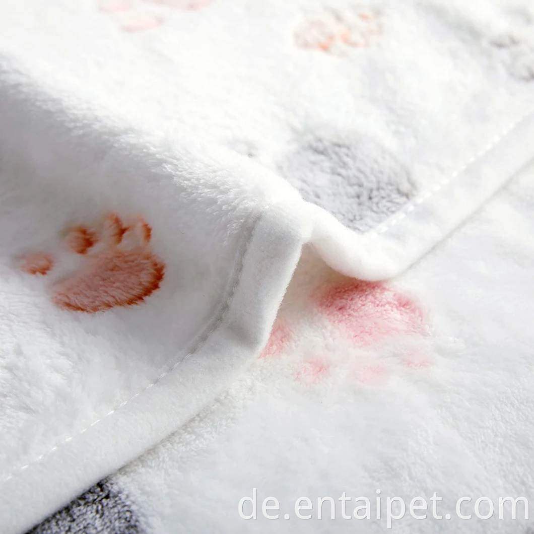 Haustierprodukt Die süße Druckdesign waschbarer flauschiger Decke für Welpenkatze Kätzchen